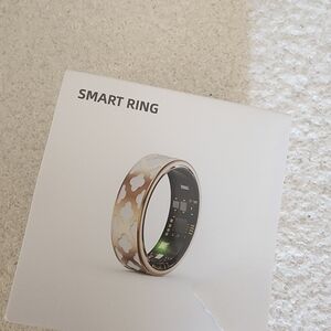 Elegant Gold and White Smart Ring